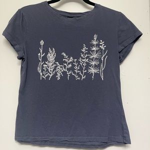 Shein botanical t shirt